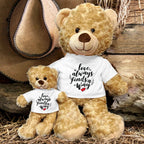 Love Finds A Way - Plush Lamb, Panda, or Teddy Bear with Tee Shirt Romantic Gift for Sweetheart
