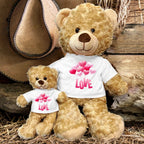 Love is in the Air - Plush Lamb, Panda, or Teddy Bear with Tee Shirt