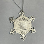 Snowflake Ornament for Bonus Son Present, Bonus Son Always follow your dreams, never forget how amazing you are, Bonus Son Christmas Gifts Decorations for Girls Boys Teen Men Women
