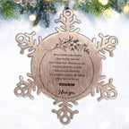 Snowflake Ornament for Cousin Present, Cousin Always follow your dreams, never forget how amazing you are, Cousin Christmas Gifts Decorations for Girls Boys Teen Men Women