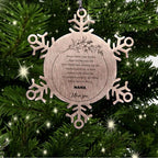 Snowflake Ornament for Nana Present, Nana Always follow your dreams, never forget how amazing you are, Nana Christmas Gifts Decorations for Girls Boys Teen Men Women