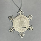 Snowflake Ornament for Stepdaughter Present, Stepdaughter Always follow your dreams, never forget how amazing you are, Stepdaughter Christmas Gifts Decorations for Girls Boys Teen Men Women