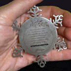Snowflake Ornament for Stepdaughter Present, Stepdaughter Always follow your dreams, never forget how amazing you are, Stepdaughter Christmas Gifts Decorations for Girls Boys Teen Men Women