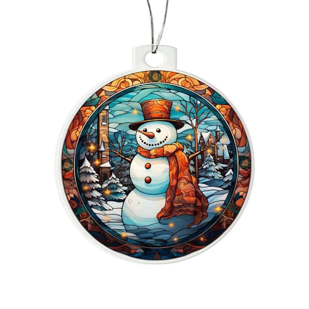 Snowman Acrylic Keepsake Ornament