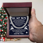 Gift for your Son - I Believe in You - Cuban Chain Link Necklace