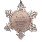Son In Law Snowflake Ornament Birthday, Christmas Gifts - Life is learning to dance in the rain