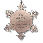 Son Snowflake Ornament, Everyone wishes they had, Inspirational Ornament For Son, Son Gifts, Birthday Christmas Unique Gifts For Son