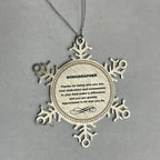 Sonographer Snowflake Ornament - Thanks for being who you are - Birthday Christmas Jewelry Gifts Coworkers Colleague Boss