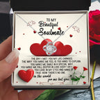 To My Beautiful Soulmate - Heartfelt Love Knot Necklace with Message Card for Valentine’s Day, Anniversary, or Special Occasions