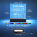 Soulmate Gift - Catch a Star Acrylic Plaque with Lighted LED Wooden Base