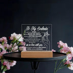 Soulmate Gift - Catch a Star Acrylic Plaque with Lighted LED Wooden Base
