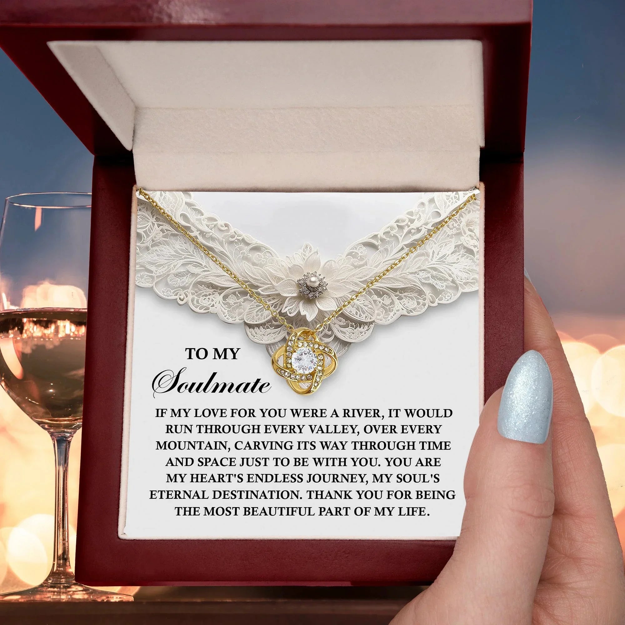 Romantic Love Knot Necklace – Celebrate Your Endless Journey Together