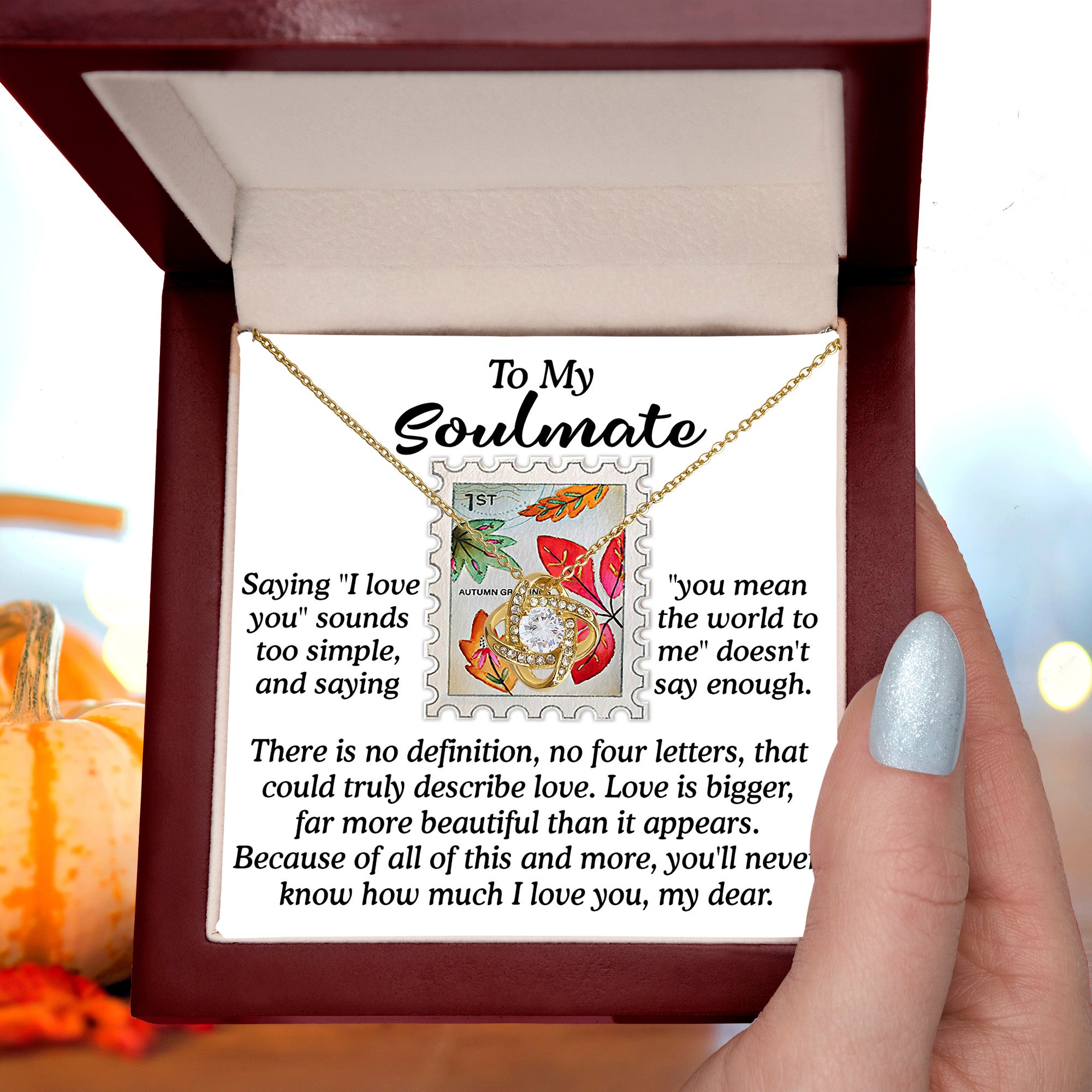Gift for Soulmate - Far More Beautiful - Love Knot Pendant Necklace - Mallard Moon Gift Shop