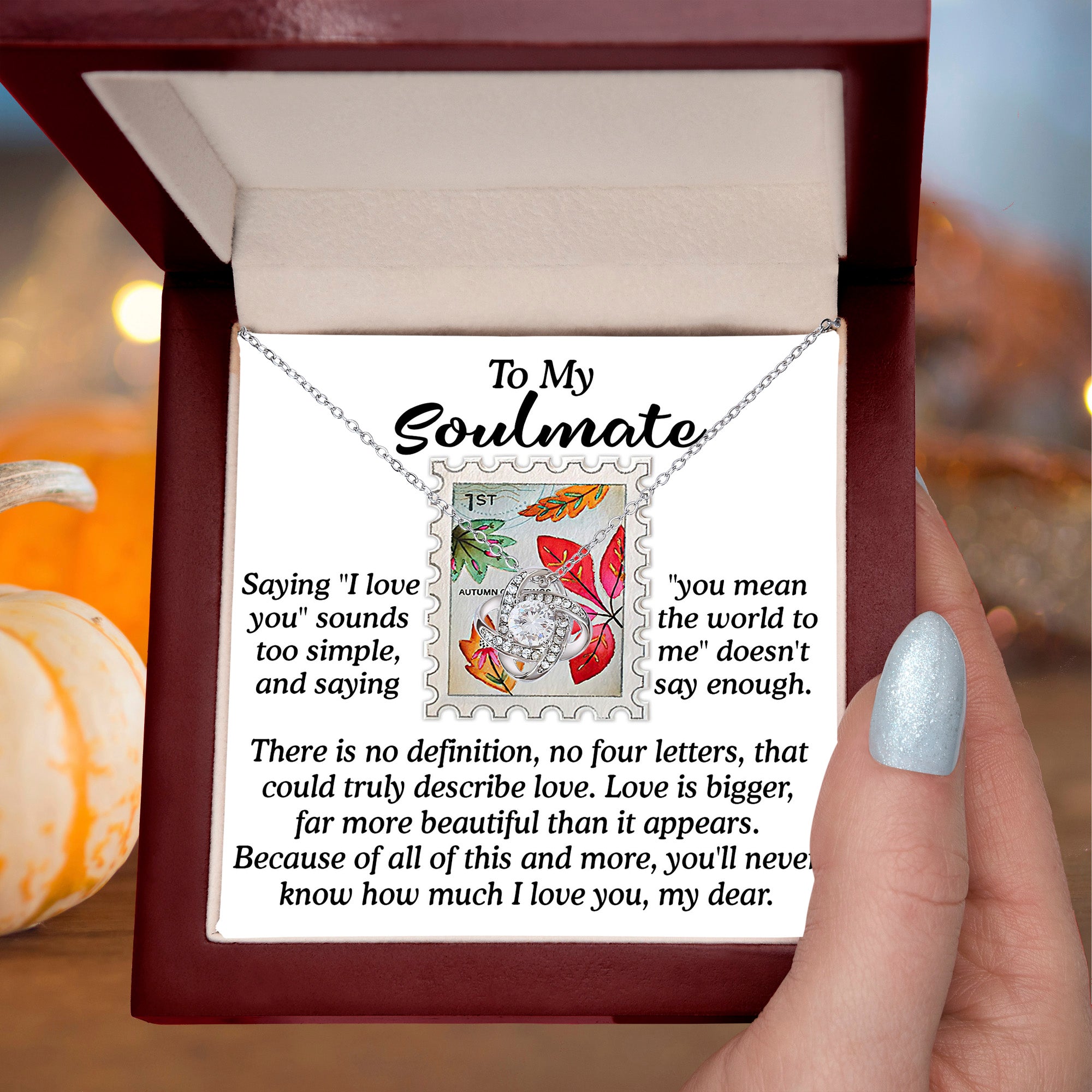 Gift for Soulmate - Far More Beautiful - Love Knot Pendant Necklace - Mallard Moon Gift Shop