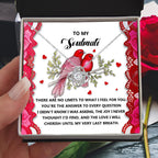 Romantic Gift for Her: Love Knot Necklace with Emotional Soulmate Message