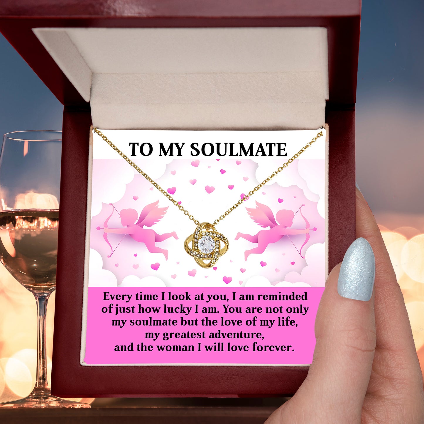 Romantic Soulmate Love Knot Necklace – Celebrate Your Greatest Adventure Together - Mallard Moon Gift Shop