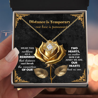 Romantic Necklace with Message Card – The Perfect Gift for Long-Distance Relationships - Mallard Moon Gift Shop