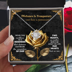 Romantic Necklace with Message Card – The Perfect Gift for Long-Distance Relationships