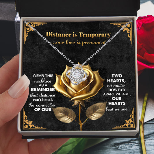 Romantic Necklace with Message Card – The Perfect Gift for Long-Distance Relationships