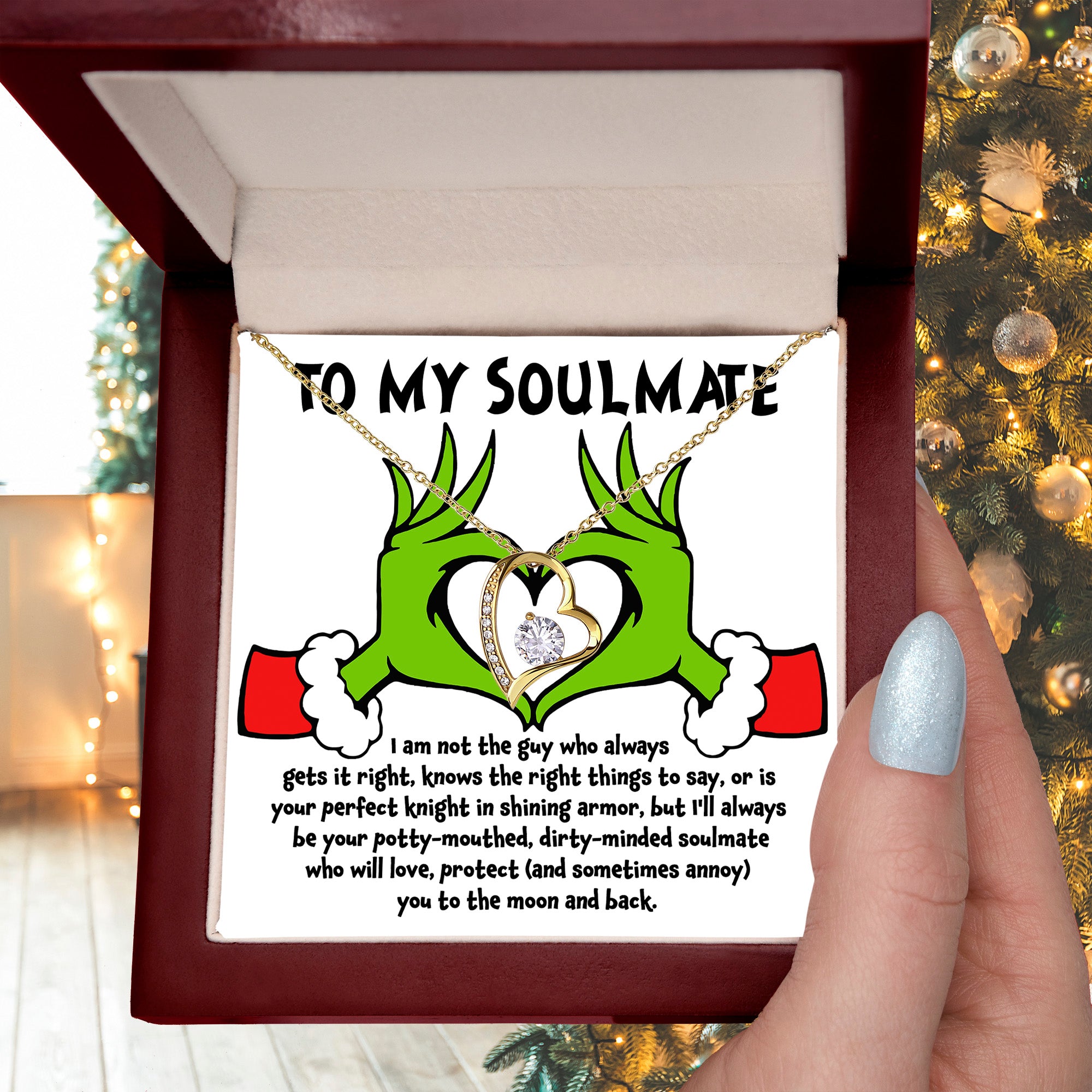 Soulmate Gift - I Am Not the Perfect Knight - Forever Love Pendant Necklace - Mallard Moon Gift Shop