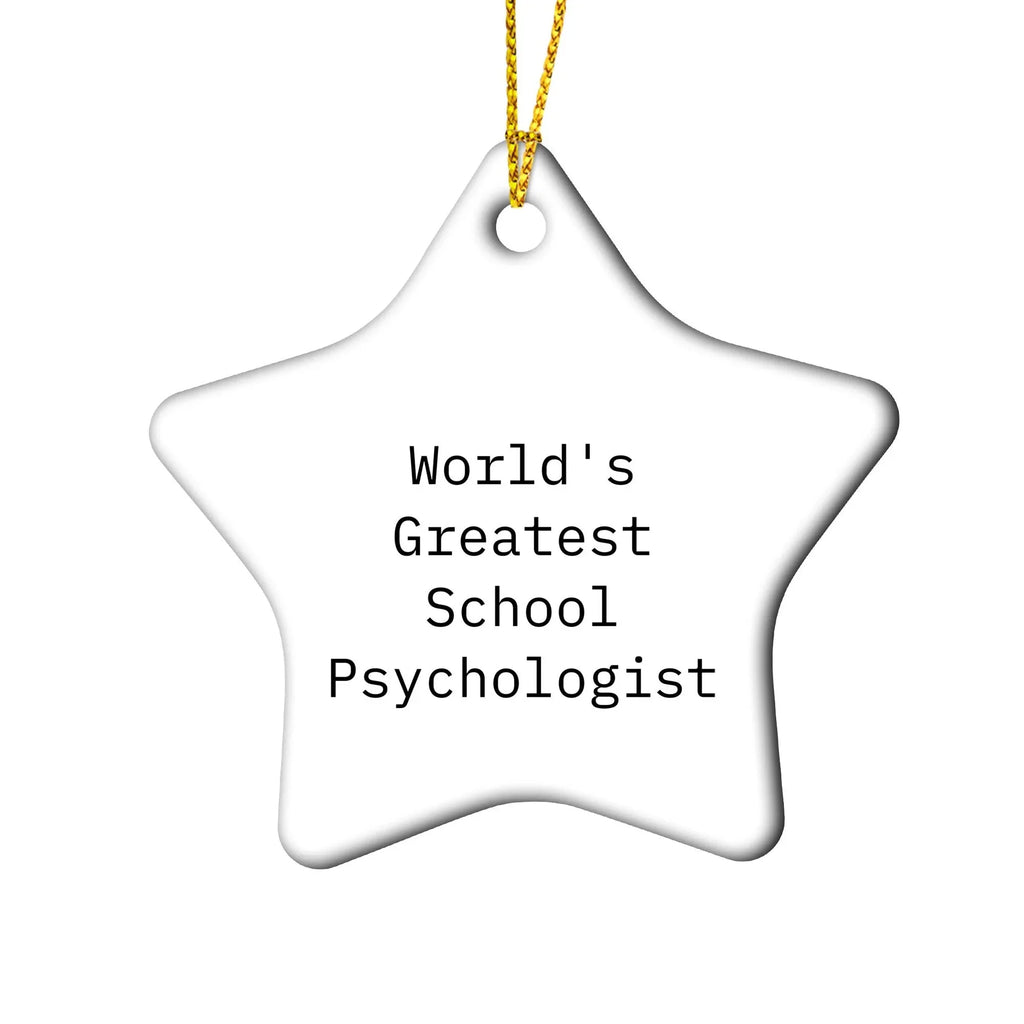 Joyful Star Ornament - World's Greatest School Psychologists Gift