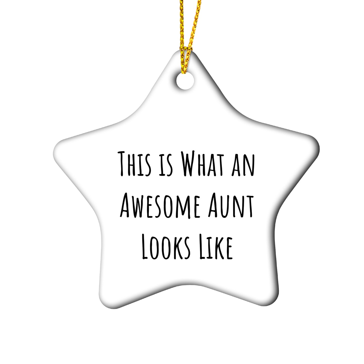 Funny Aunt Circle Ornament - This Is What An Awesome Aunt Looks Like Christmas Gifts