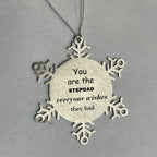 Stepdad Snowflake Ornament, Everyone wishes they had, Inspirational Ornament For Stepdad, Stepdad Gifts, Birthday Christmas Unique Gifts For Stepdad