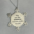Stepsister Snowflake Ornament, Everyone wishes they had, Inspirational Ornament For Stepsister, Stepsister Gifts, Birthday Christmas Unique Gifts For Stepsister