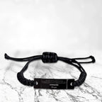 Black Rope Bracelet for Stepsister Present, Stepsister Always follow your dreams, never forget how amazing you are, Stepsister Birthday Christmas Gifts Jewelry