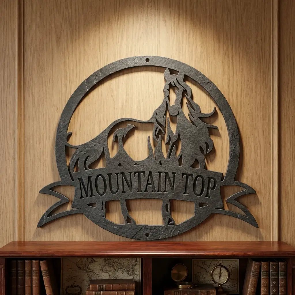 Horse Personalized Name Metal Art Wall Sign