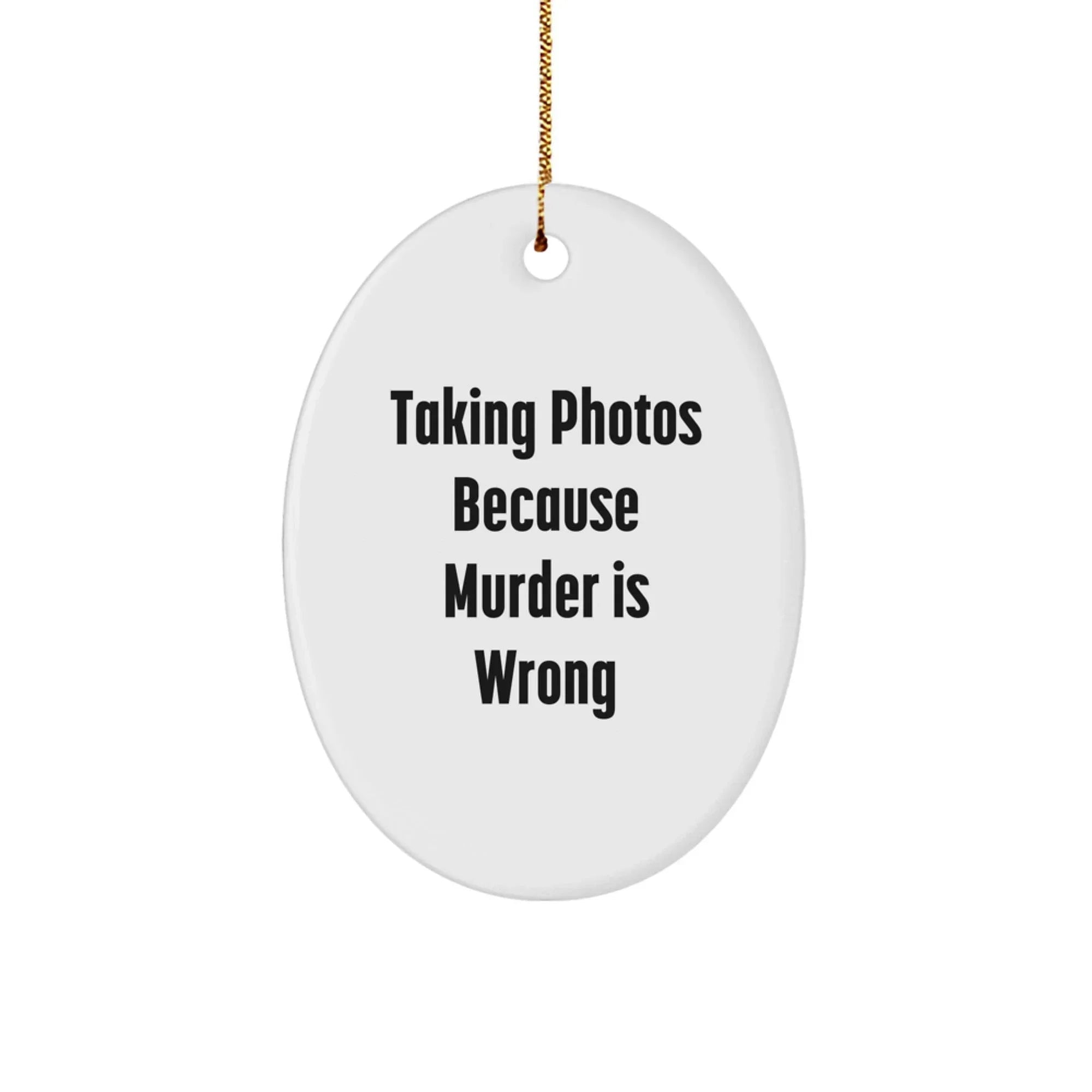 Taking Photos Gifts, Oval Ornament, Funny Quote, Gifts from Family, Gifts for Taking Photos Lovers, Unique Christmas Unique Gifts