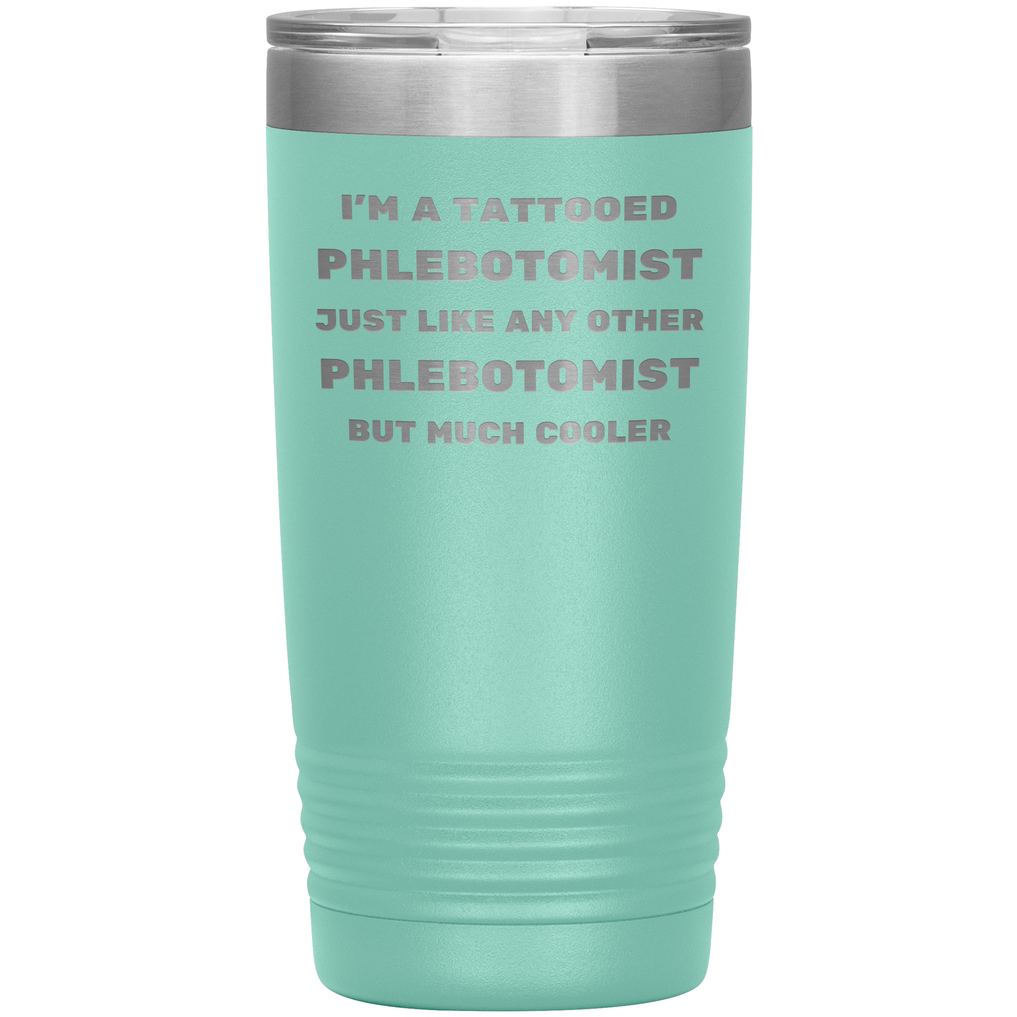 Tattooed Phlebotomist – Stainless Steel Polar Tumbler 20 oz for Inked Lab Techs & Healthcare Pros