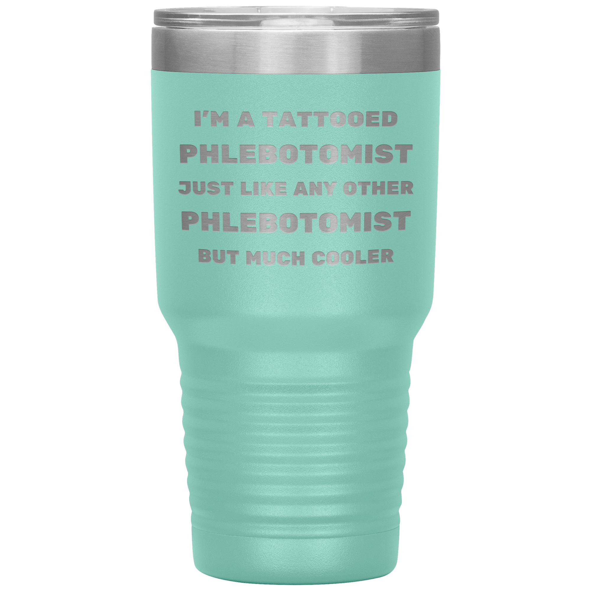 Tattooed Phlebotomist – Stainless Steel Polar Tumbler 30 oz for Inked Lab Techs & Healthcare Pros