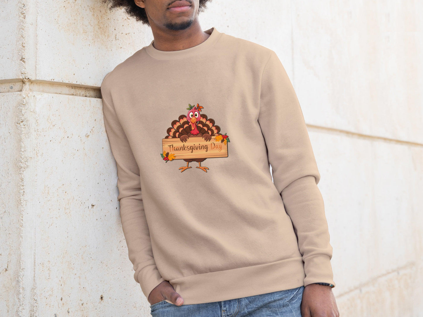 Thanksgiving Day Holiday Turkey Sweatshirt - Mallard Moon Gift Shop