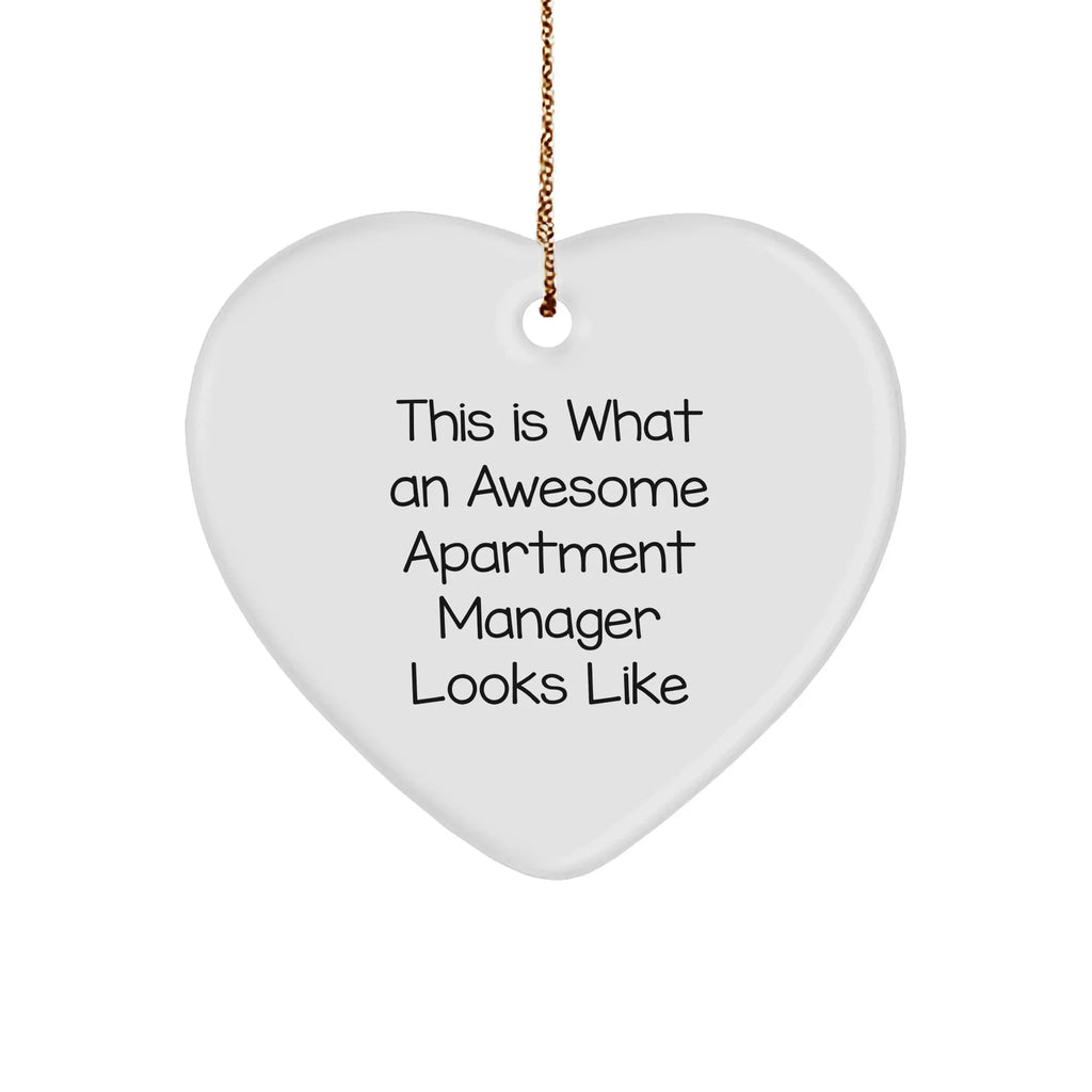 Apartment Manager Heart Ornament - This Is What An Awesome Apartment Manager Looks Like