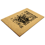 This House Is Haunted Coir Doormat – Haunted House Halloween Welcome Mat | Spooky Front Porch Decor | Rustic Fall Entryway Rug