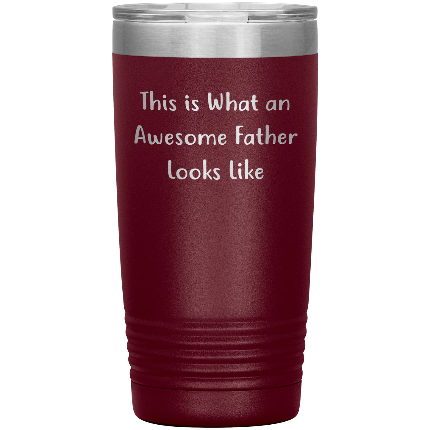 This Is What An Awesome Father Looks Like, 20oz or 30oz Vacuum-Insulated Tumbler, Gifts for Dad from Family, Men, or Coworkers, Christmas Unique Gift - Mallard Moon Gift Shop