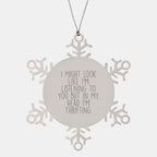 Thrifting Enthusiasts' Delight, Funny Snowflake Ornament Gifts from Friends, Perfect for Christmas