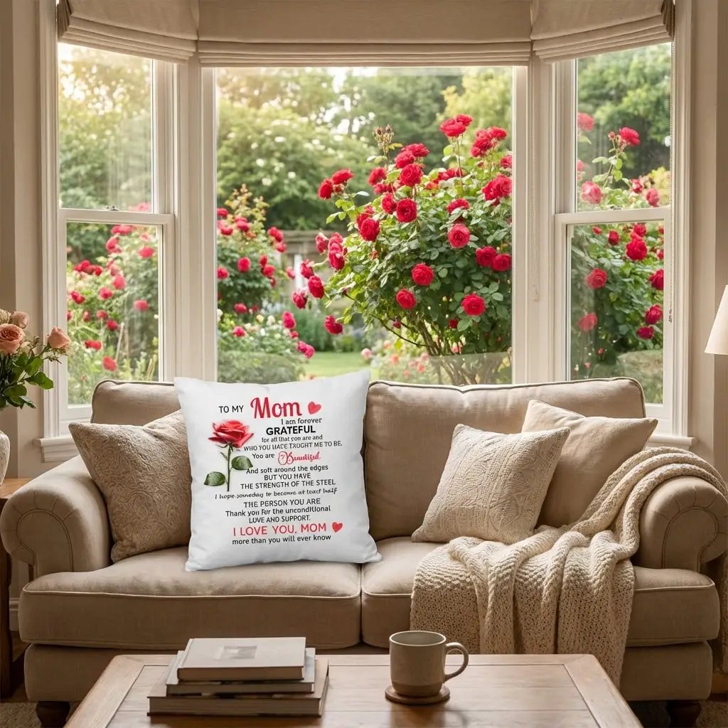 To My Mom Throw Pillow Forever Grateful Gift For Mom Mothers Day