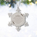 To My Goddaughter Gifts, Never give up no matter what, Inspirational Goddaughter Snowflake Ornament, Encouragement Birthday Christmas Unique Gifts For Goddaughter