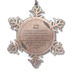 To My Nana Gifts, Never give up no matter what, Inspirational Nana Snowflake Ornament, Encouragement Birthday Christmas Unique Gifts For Nana