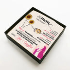 Sunflower Bracelet for Mom from Daughter –You Are The World - Sterling Silver with 18K Gold-Plated Petals – Sentimental Mother’s Day, Birthday, or Christmas Gift with Heartfelt Message Card