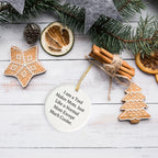 Tool Maker Mom's Gift, Funny Circle Ornament, Gifts from Tool Maker Mom for Tool Maker Dad, Christmas Unique Gifts