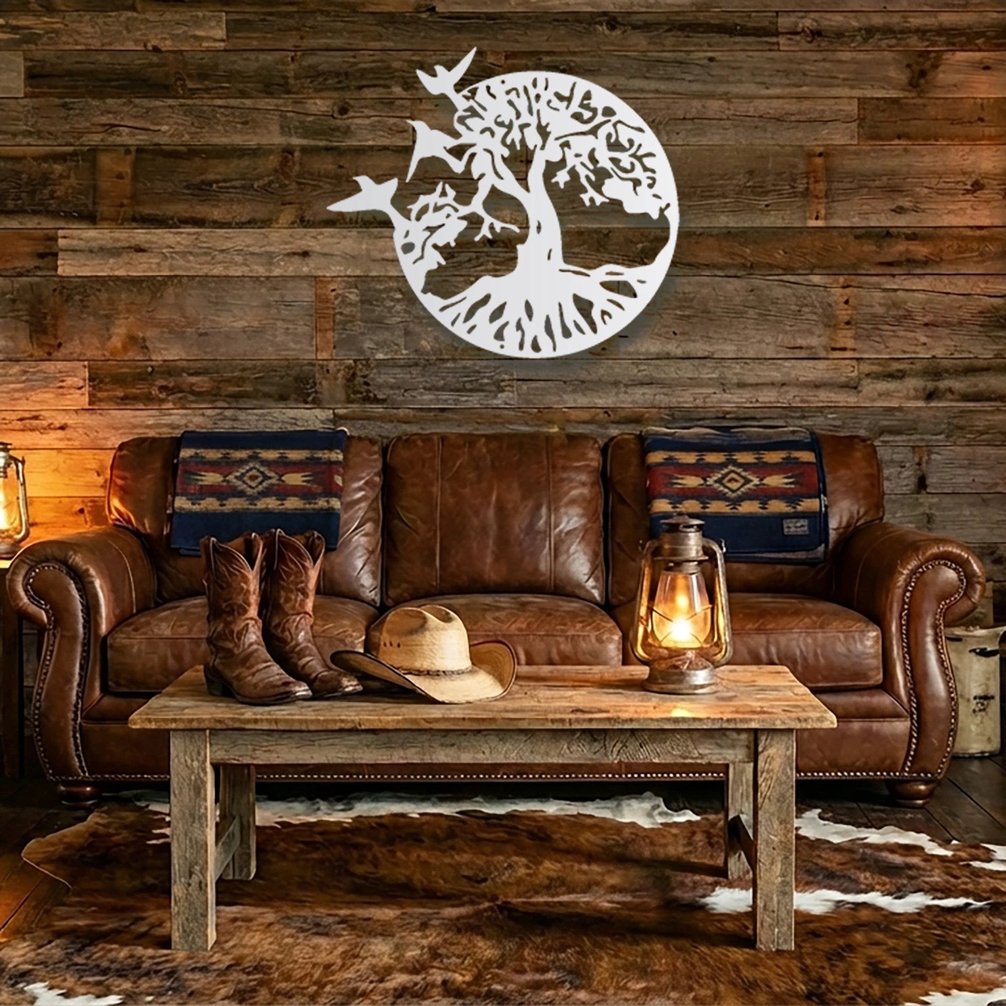 Take Flight Tree Indoor Outdoor Steel Sign