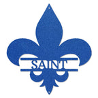 Personalized Fleur De Lis Metal Wall Art – Custom Name Sign – Louisiana Decor – Saints Inspired Wall Decor – Family Name Steel Sign