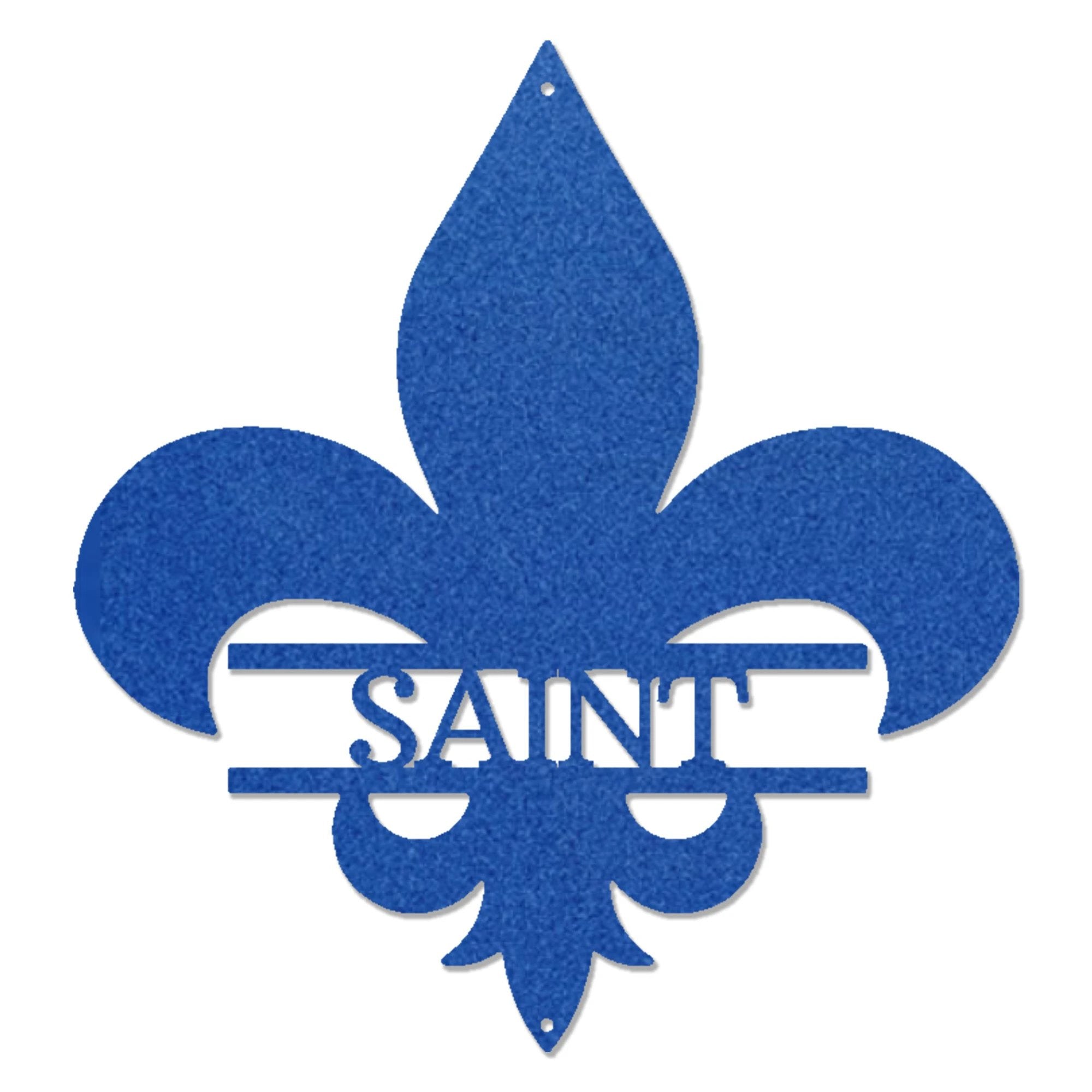 Personalized Fleur De Lis Metal Wall Art – Custom Name Sign – Louisiana Decor – Saints Inspired Wall Decor – Family Name Steel Sign