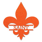 Personalized Fleur De Lis Metal Wall Art – Custom Name Sign – Louisiana Decor – Saints Inspired Wall Decor – Family Name Steel Sign