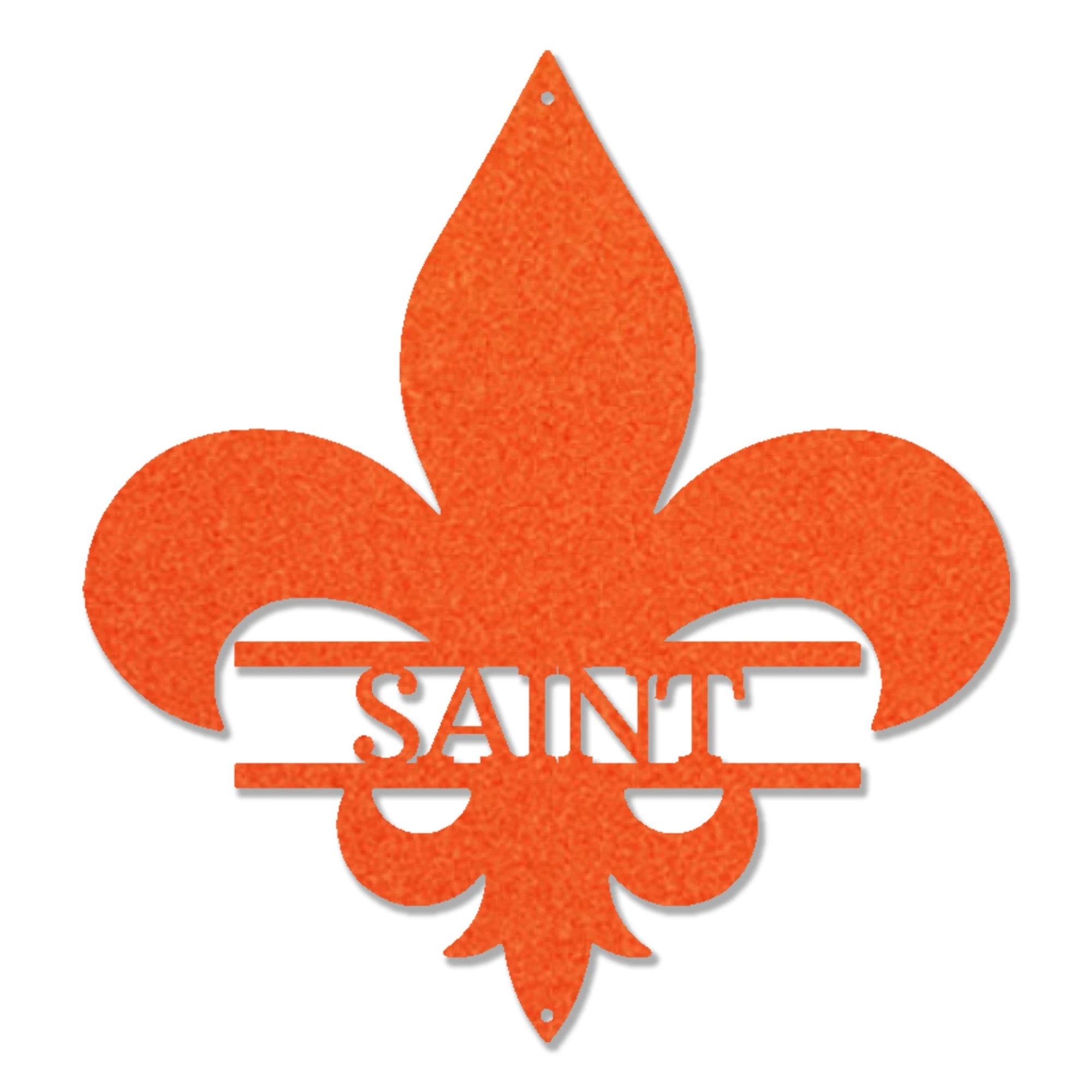 Personalized Fleur De Lis Metal Wall Art – Custom Name Sign – Louisiana Decor – Saints Inspired Wall Decor – Family Name Steel Sign