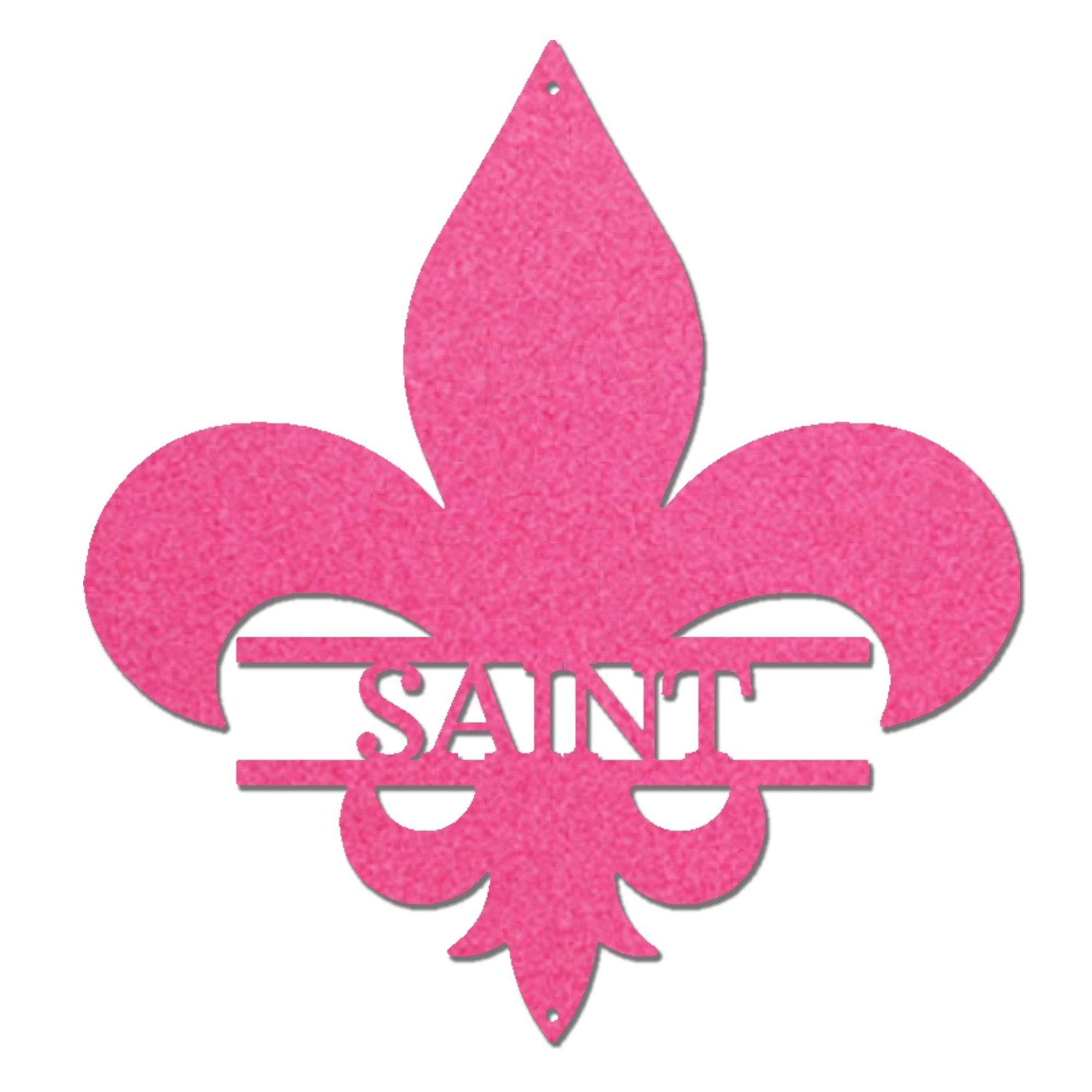 Personalized Fleur De Lis Metal Wall Art – Custom Name Sign – Louisiana Decor – Saints Inspired Wall Decor – Family Name Steel Sign