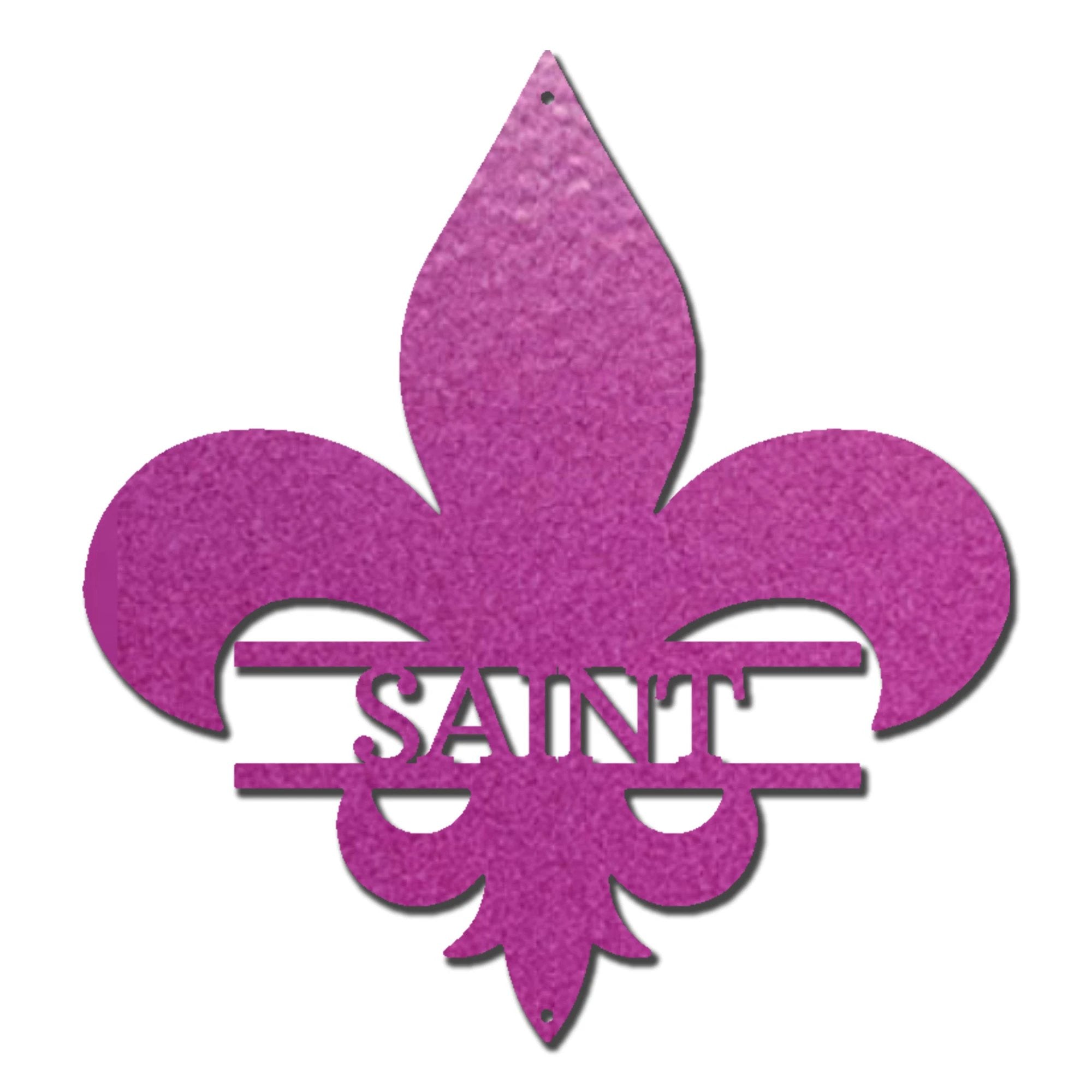 Personalized Fleur De Lis Metal Wall Art – Custom Name Sign – Louisiana Decor – Saints Inspired Wall Decor – Family Name Steel Sign